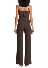 Black Halo Kaivon Straight-Neck Jumpsuit