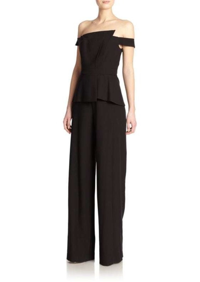 Black Halo Lareina Off The Shoulder Jumpsuit