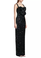 Black Halo Milayla Sequined Gown