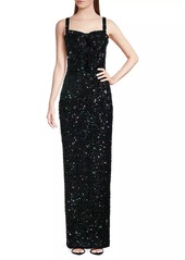 Black Halo Milayla Sequined Gown