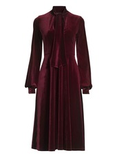 Black Halo Ruby Velvet A-Line Dress