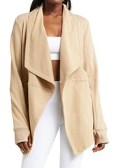 Blanc Noir Yolo Drape Front Jacket