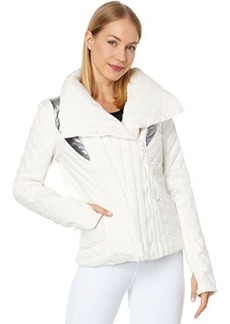 Blanc Noir Metallic Motion Panel Puffer