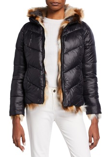 blanc noir reversible puffer jacket