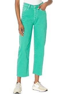 Blank Baxter Straight Leg Five-Pocket Jeans in Green