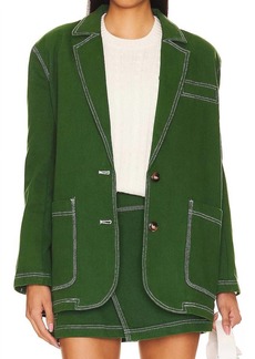 Blank Big Spin Blazer In Gree