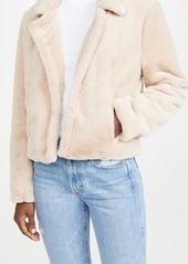 Blank Denim Faux Fur Jacket