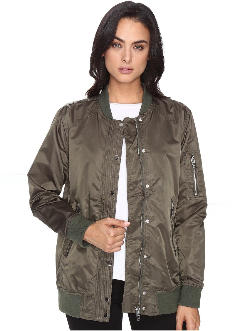 Blank Blank NYC Olive Bomber Jacket in Flexible | Outerwear - Shop It To Me