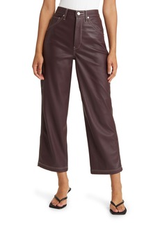 BLANKNYC Baxter Rib Cage Faux Leather Carpenter Pants in Wine And Dine at Nordstrom Rack