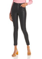 BLANKNYC Button-Front Faux-Leather Skinny Pants - 100% Exclusive