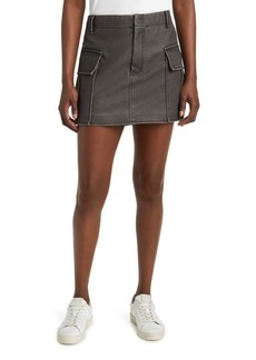 BLANKNYC Cargo Faux Leather Miniskirt