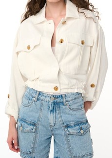 BLANKNYC Cotton & Linen Utility Jacket