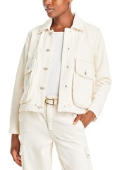 Blanknyc Cotton Punch Hole Shacket