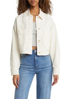 BLANKNYC Cotton Twill Crop Jacket
