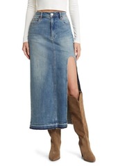 BLANKNYC Curve Slit Denim Skirt