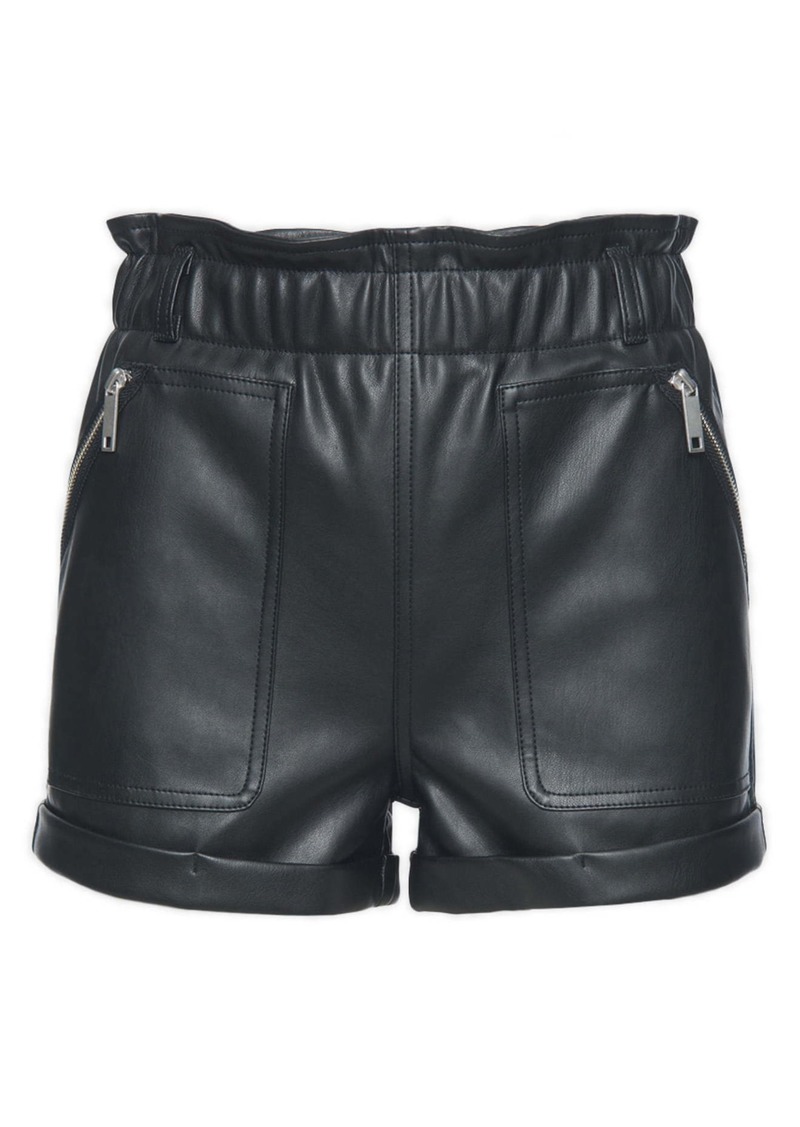 blank nyc leather shorts