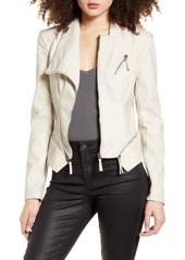 BLANKNYC Faux Leather Jacket in Vanilla Latte at Nordstrom