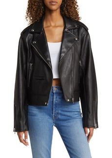 BLANKNYC Faux Leather Moto Jacket