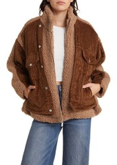 BLANKNYC High Pile Fleece & Corduroy Jacket