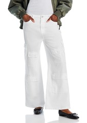 Blanknyc High Rise Wide Leg Denim Cargo Pants