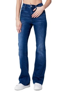 BLANKNYC Hoyt Raw Hem Mini Bootcut Jeans