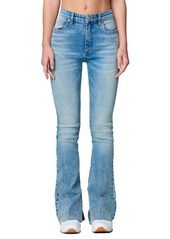 BLANKNYC Hoyt Raw Hem Mini Bootcut Organic Cotton Jeans
