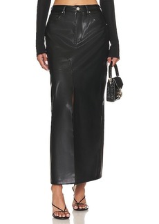 BLANKNYC Leather Midi Skirt