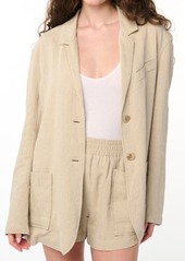 BLANKNYC Linen Blend Oversize Blazer