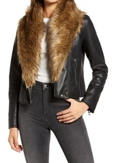 BLANKNYC Night Fever Faux Leather Moto Jacket