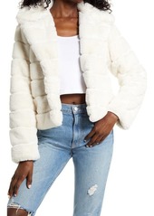BLANKNYC Quilted Faux Fur Coat in For Rainy Day at Nordstrom