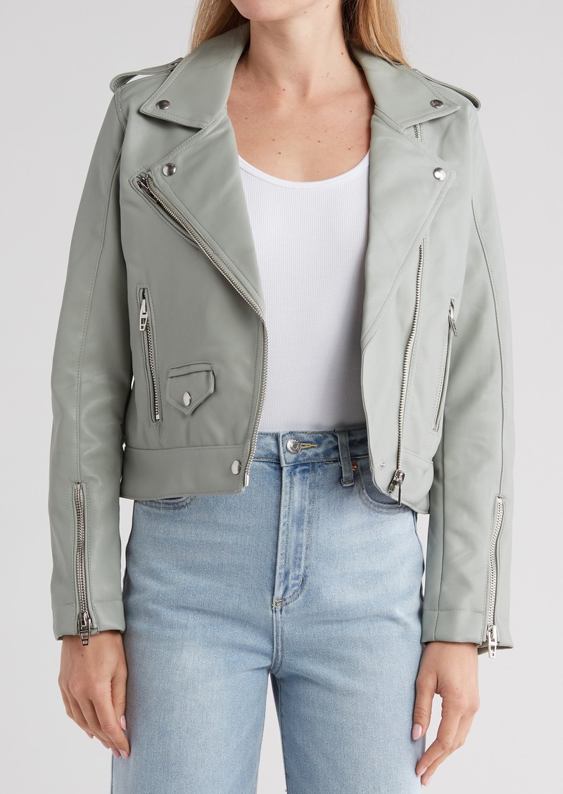 BLANKNYC Quilted Faux Leather Moto Jacket in Play-Act at Nordstrom Rack