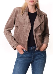 BLANKNYC Seal the Deal Faux Suede Crop Trench