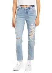 BLANKNYC Snake Star Patch Crop Jeans in Star Child at Nordstrom