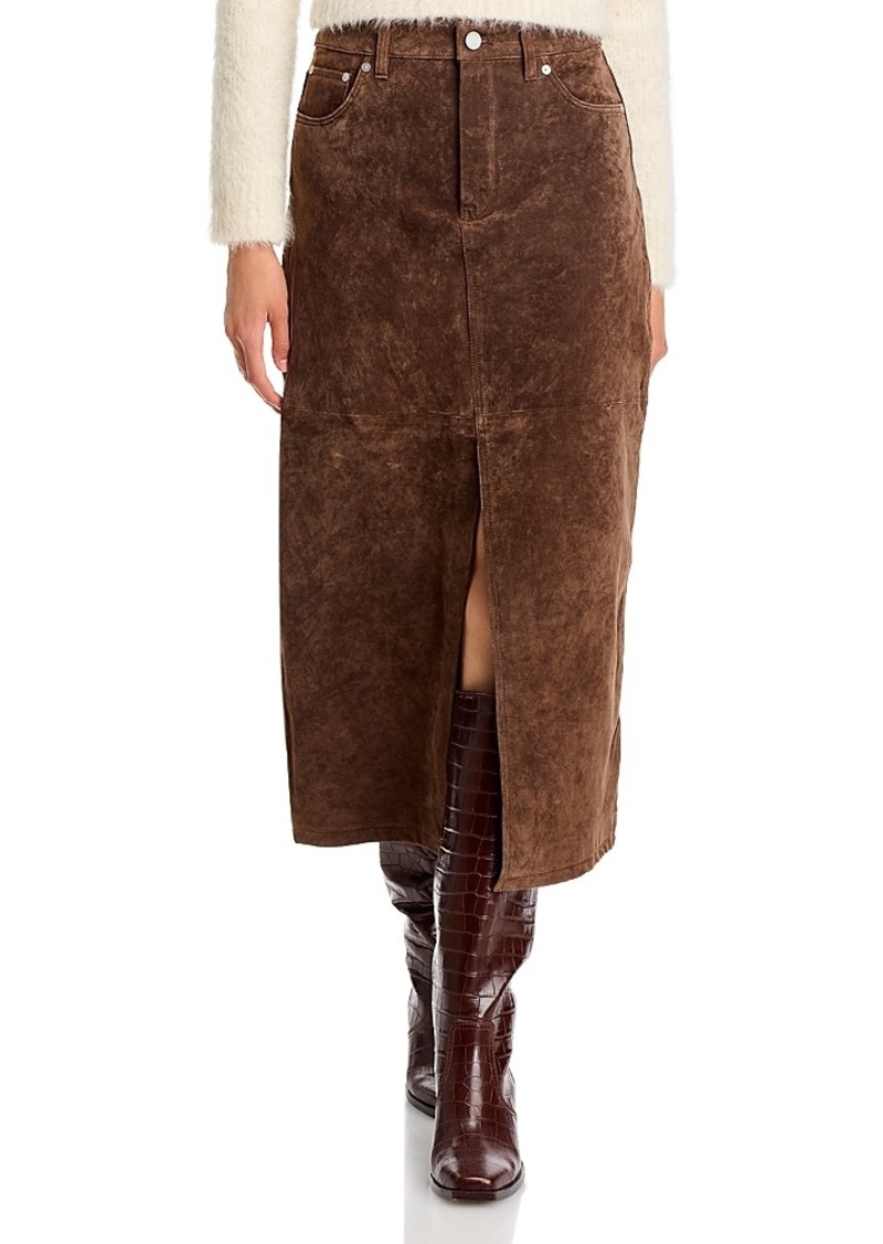 Blanknyc Suede Midi Skirt