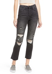 BLANKNYC The Madison Ripped Mid Rise Straight Leg Jeans