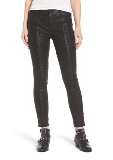 BLANKNYC Whipstitch Ankle Skinny Faux Leather Pants