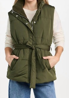 Blank Chill Out Tie Vest In Olive