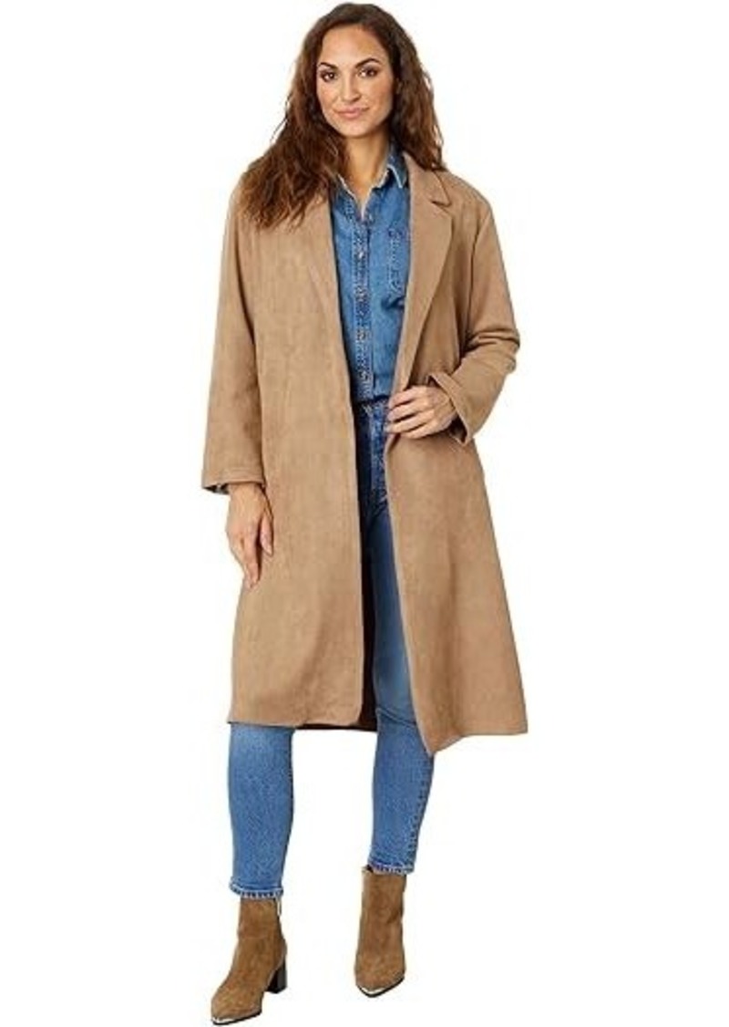 Blank Faux Suede Coat