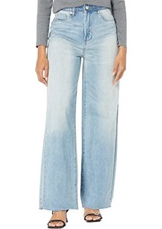 Blank Franklin Jeans - Sustainable Denim Wide Leg Five-Pocket in Gone Rouge