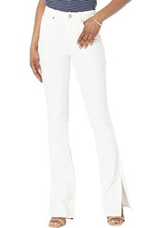 Blank High-Rise Mini Boot Jeans with Side Slit Detail in Vodka Soda