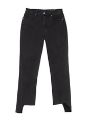 Blank High Rise Stagger Cropped Jeans