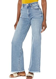 Blank High-Rise Wide Let Sustainable Jeans in Say Something