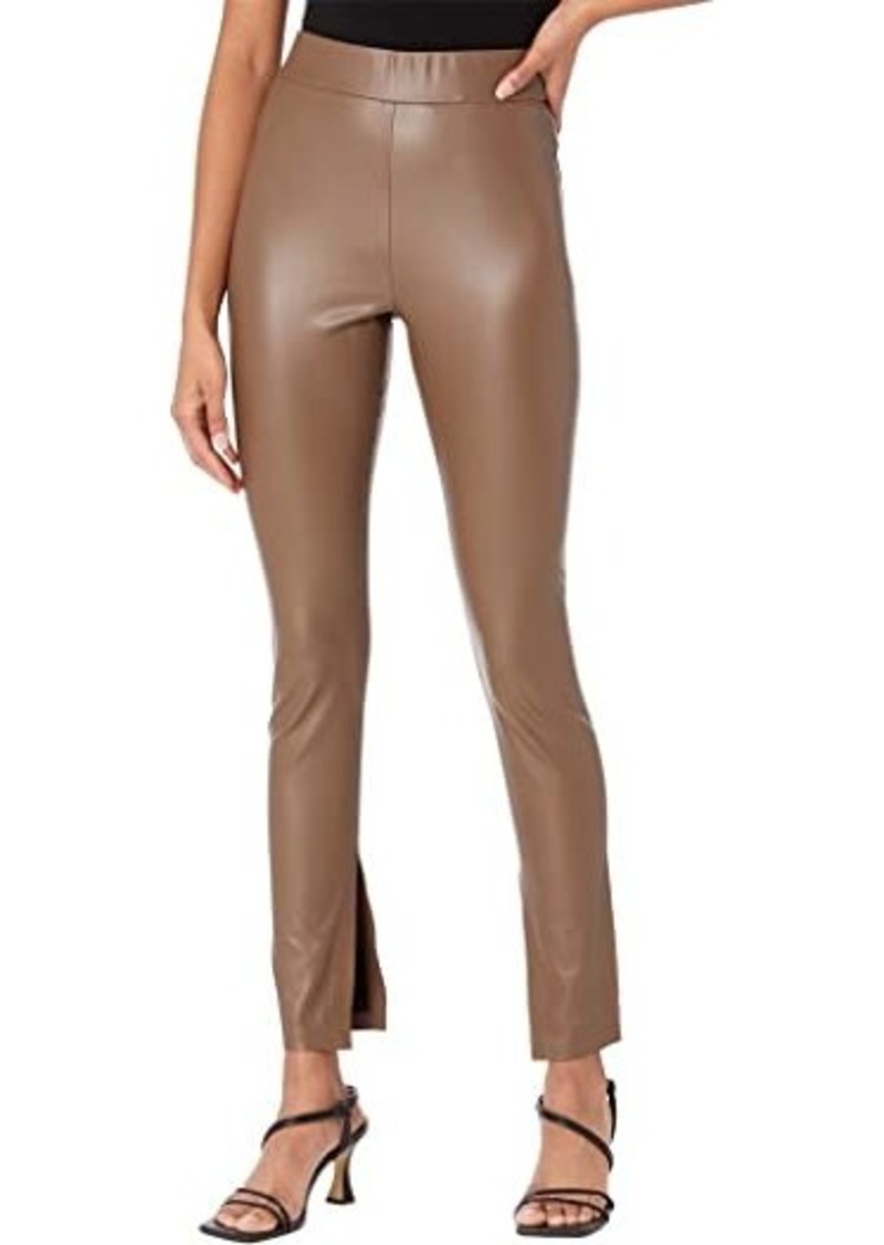Blank Leather Leggings with Slit in Love Much
