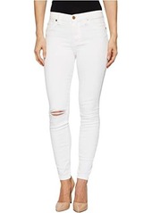Blank The Bond Mid-Rise Distressed Skinny in Great White