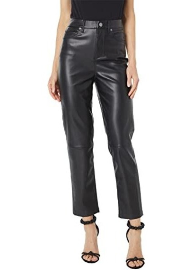 Blank Need You Tonight - Leather Five-Pocket High-Rise Pants