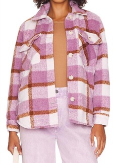Blank Plaid Shacket In Voyager