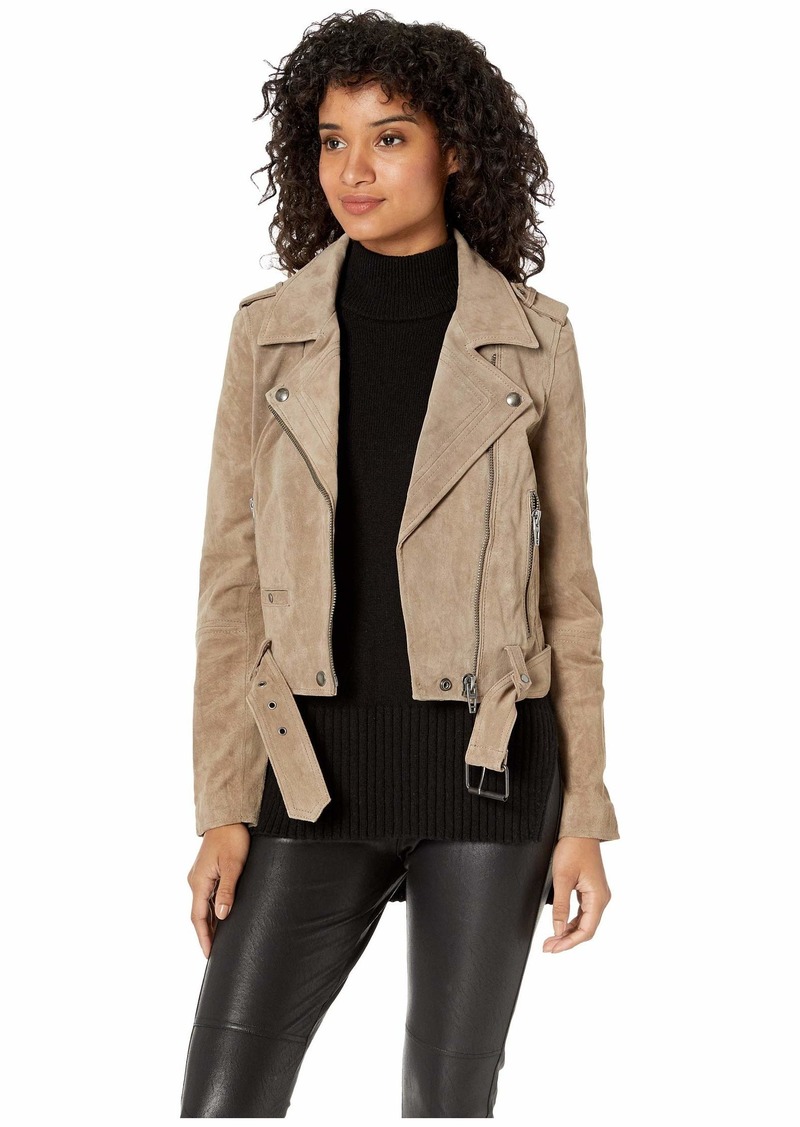 taupe moto jacket