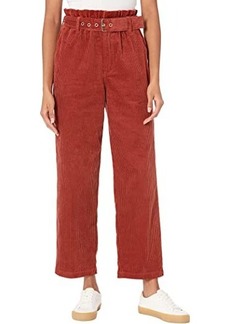 Blank Rib Cage Corduroy Paper Bag Pants with Belt in Keep It Up