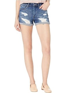 Blank The Fulton High-Rise Denim Roll Up Shorts in Drastic Action