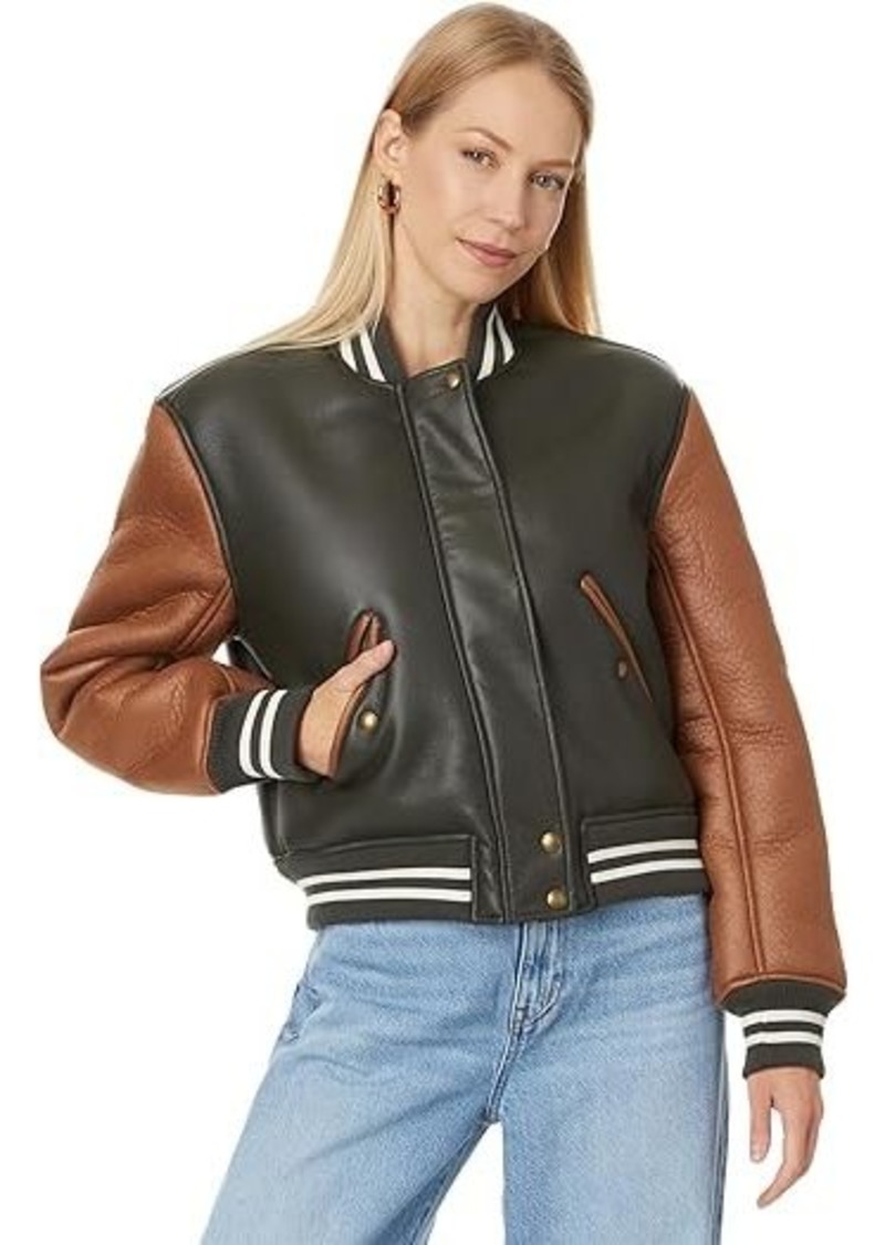 Blank Two-Tone Bomber Jacket